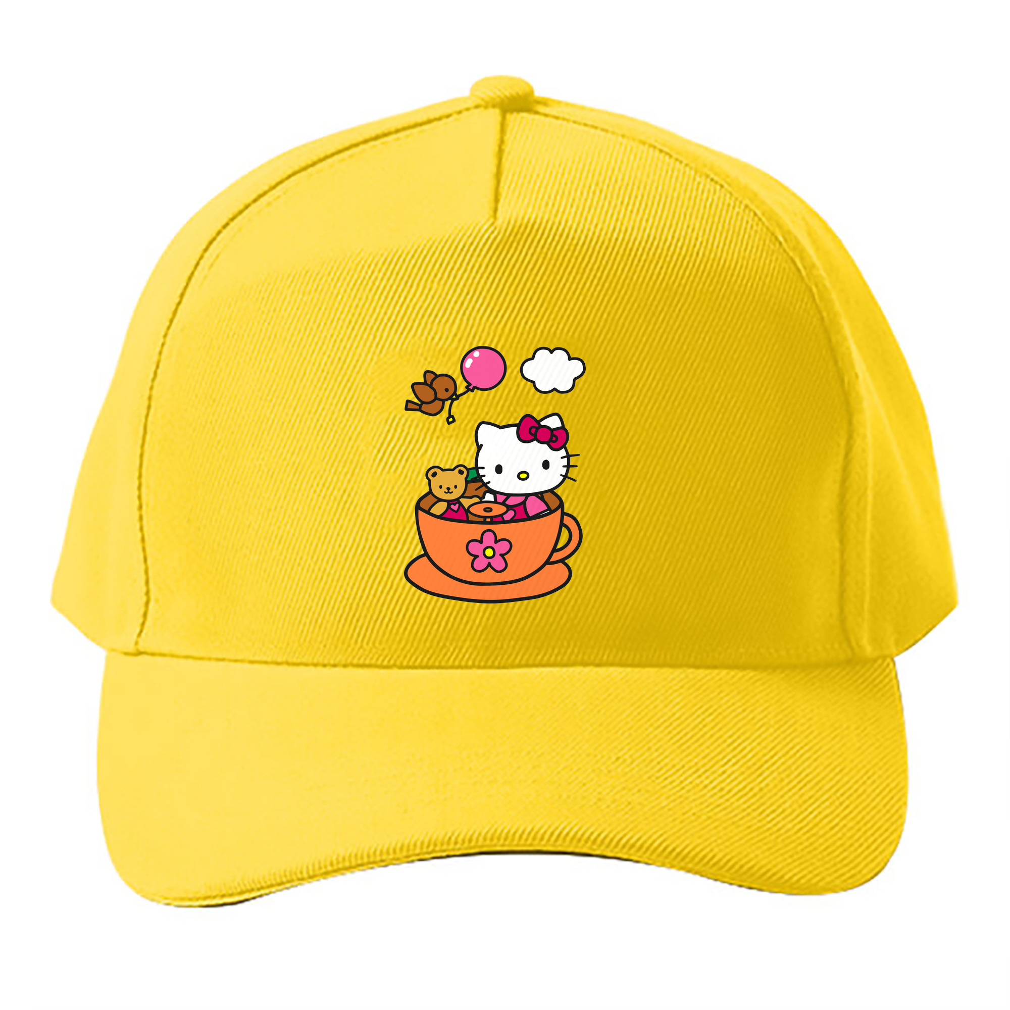 （画像用） Hello Kitty ハローキティ ベースボールキャップ 綿100％ 男女兼用 帽子 スポーツ